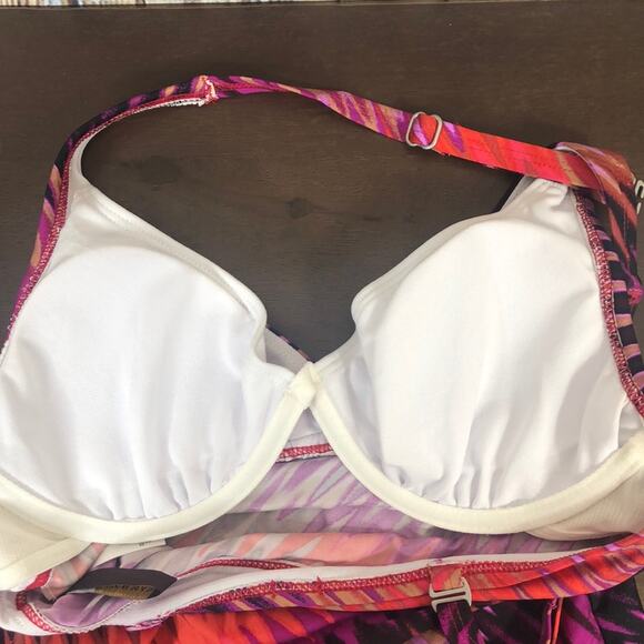 NEW Dana Buchman Tankini Womens 6 Multicolor Underwire Swim Top - Picture 7 of 8